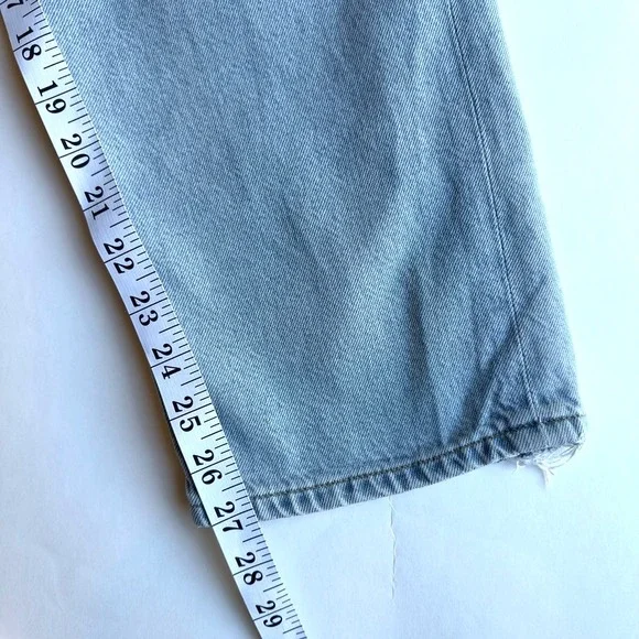 AGOLDE Lana Mid-Rise Vintage Straight Leg Jeans-Prank Faded Blue Wash-Size 27 - Picture 8 of 12
